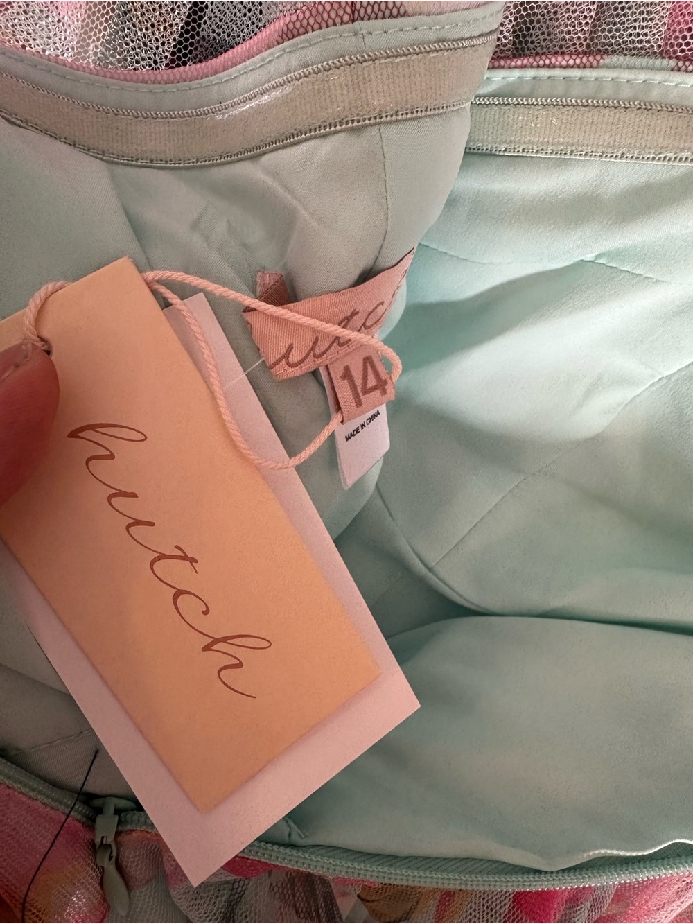 Hutch Phillips One-Shoulder Floral Pleated Maxi Dress in Pink & Aqua - Picture 9 of 9